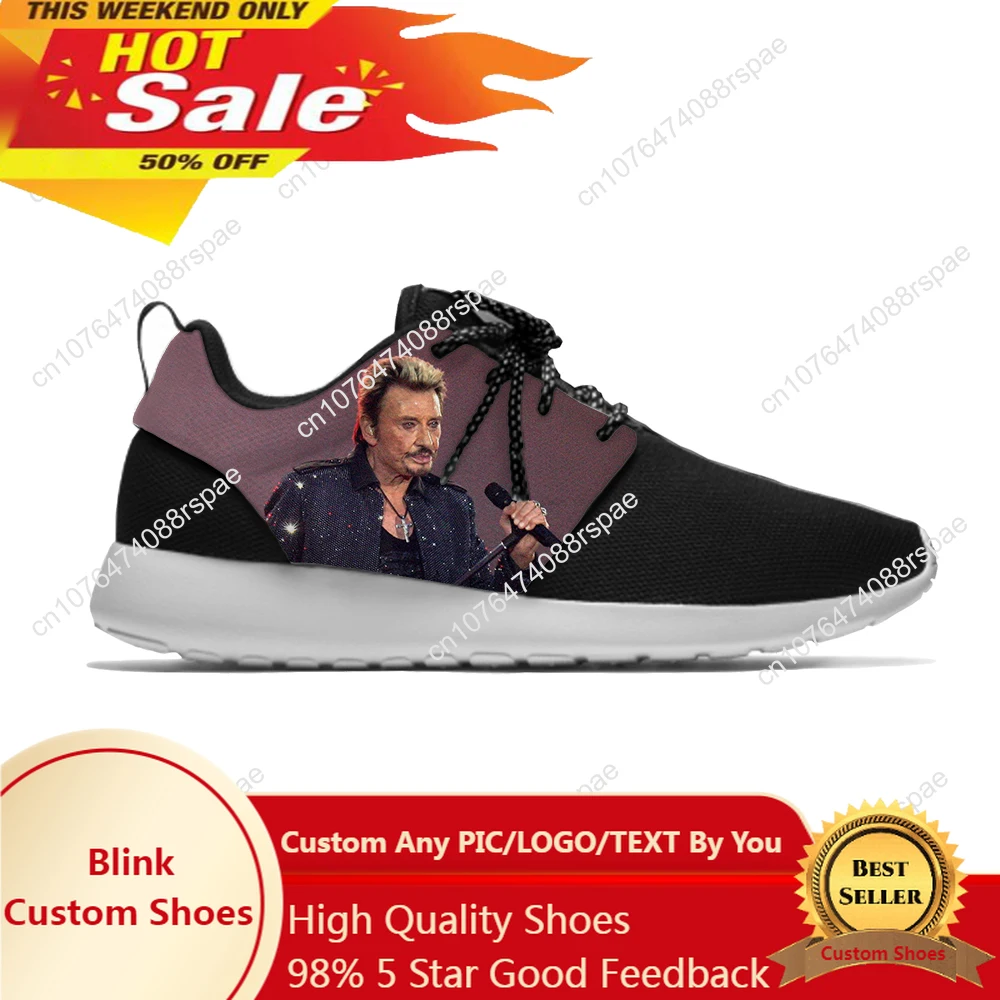 Women'S Fashion Running Shoes - Hohnny Hallyday รองเท้าวิ่งกีฬาคลาสสิกสุดเท่, รองเท้าวิ่งน้ำหนักเบาระบายอากาศได้ดีพิมพ์ลาย3D รองเท้าผ้าใบตาข่ายสำหรับผู้ชายผู้หญิง