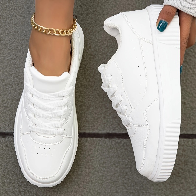 Sneakers Fashion Women - รองเท้าผ้าใบลำลองสำหรับผู้หญิง ระบายอากาศได้ดี น้ำหนักเบา ทันสมัย เหมาะสำหรับการเดิน