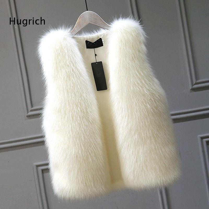 Women'S Fashion Gilet - เสื้อกั๊กขนเฟอร์เทียมสำหรับผู้หญิง แบบไม่มีแขน นุ่มฟู อุ่นสบาย เสื้อโค้ทฤดูหนาว เนื้อผ้านุ่ม