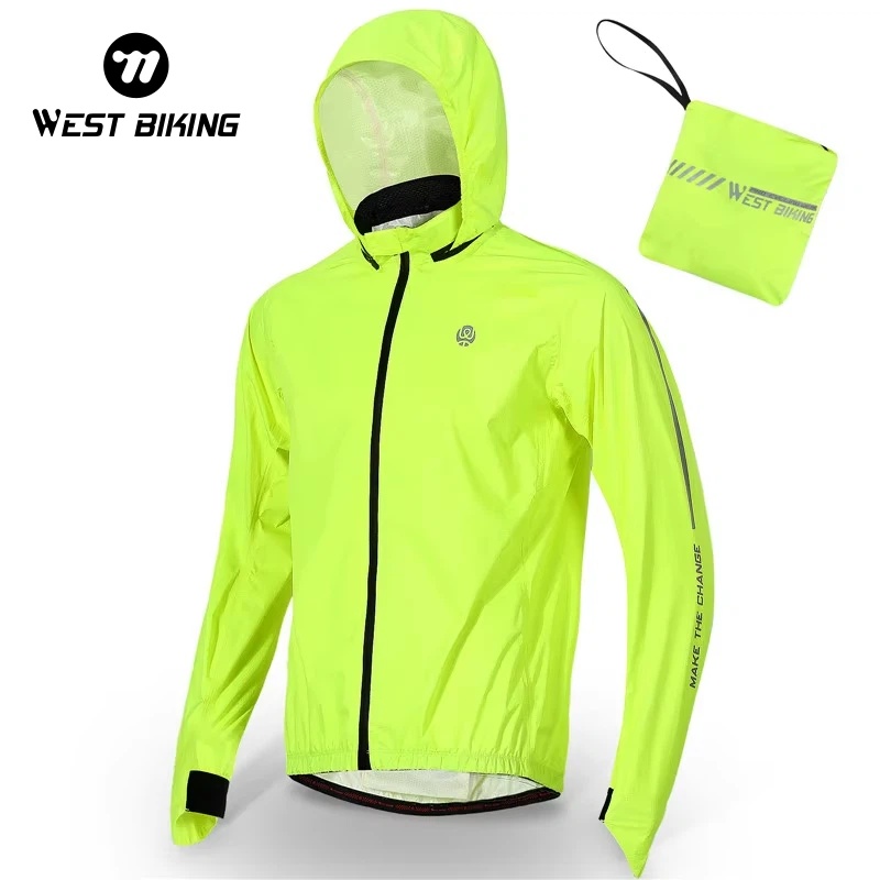 Women'S Fashion Rain Jacket - เสื้อแจ็คเก็ตปั่นจักรยาน WEST BIKING สำหรับผู้ชายและผู้หญิง กันลม กันฝน