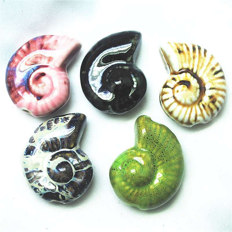 Women'S Fashion Market Size - 6PCS ใหม่เซรามิคลูกปัด Conch Seil ขนาดใหญ่ 40X33