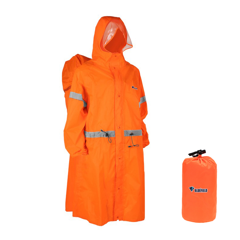 Women'S Fashion Rain Jacket - กระเป๋าเป้สะพายหลังแบบสะท้อนแสงสำหรับกิจกรรมกลางแจ้ง พร้อมผ้าคลุมกันฝนแบบชิ้นเดียว ใช้ได้ทั้งผู้ชายและผู้หญิง เหมาะสำหรับการเดินป่า ตั้งแคมป์ และปั่นจักรยาน