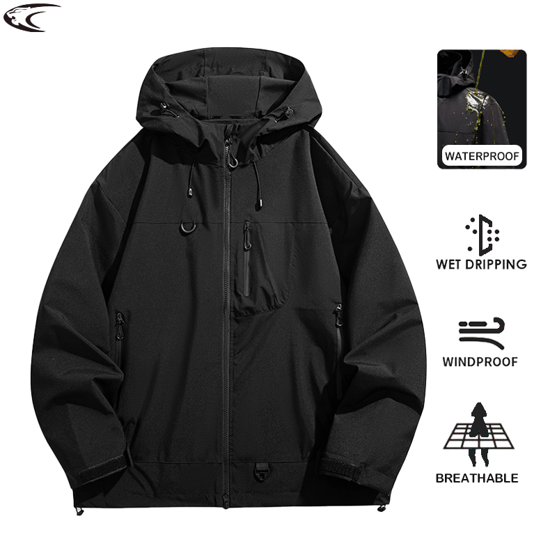 Women'S Fashion Rain Jacket - LNGXO เสื้อกันลมกันน้ำสำหรับทุกเพศกีฬากลางแจ้งเสื้อแจ็คเก็ตชั้นเดียวกันลมผู้ชายผู้หญิงเดินป่าปีนเขาเดินป่าเสื้อกันฝน