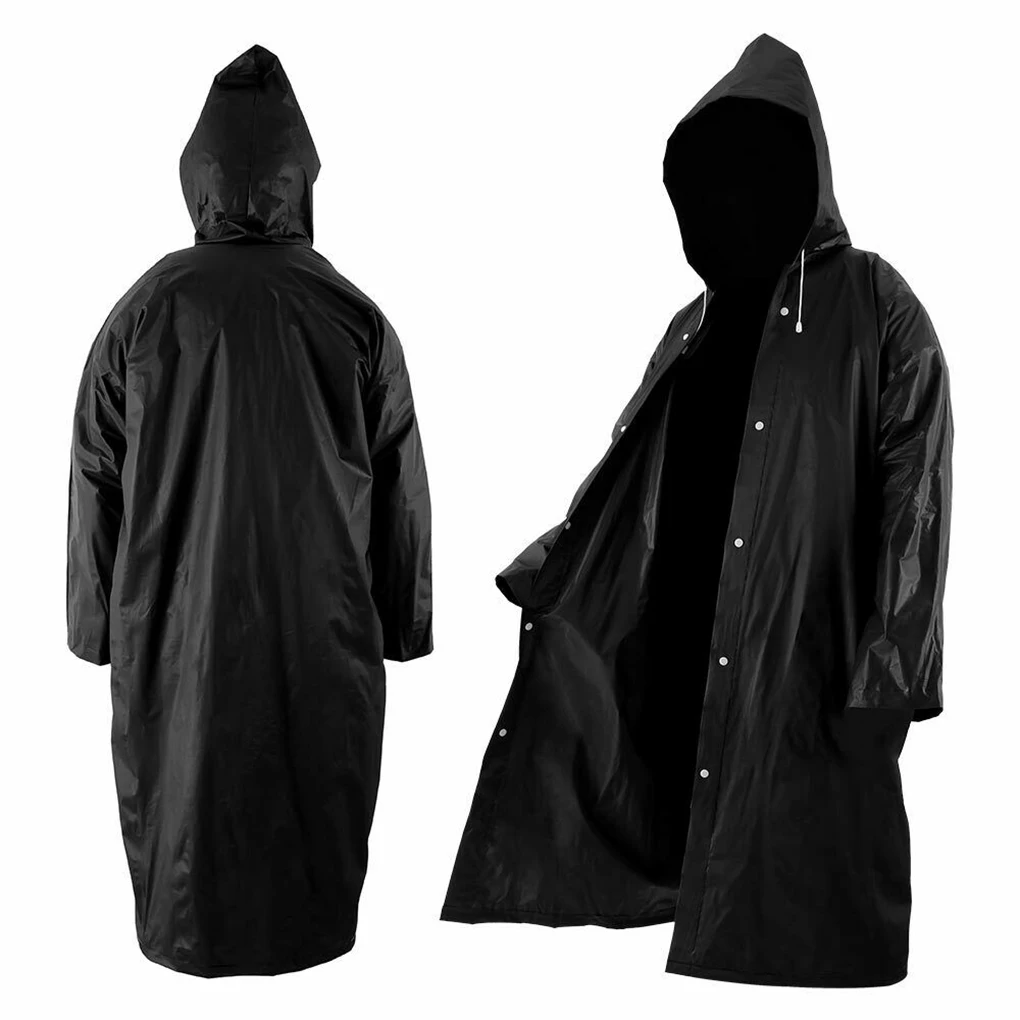 Women'S Fashion Rain Jacket - คุณภาพสูง1PC EVA Unisex เสื้อกันฝนหนากันน้ำฝนเสื้อผู้หญิงสีดำผู้ชาย Camping กันน้ำเสื้อกันฝน