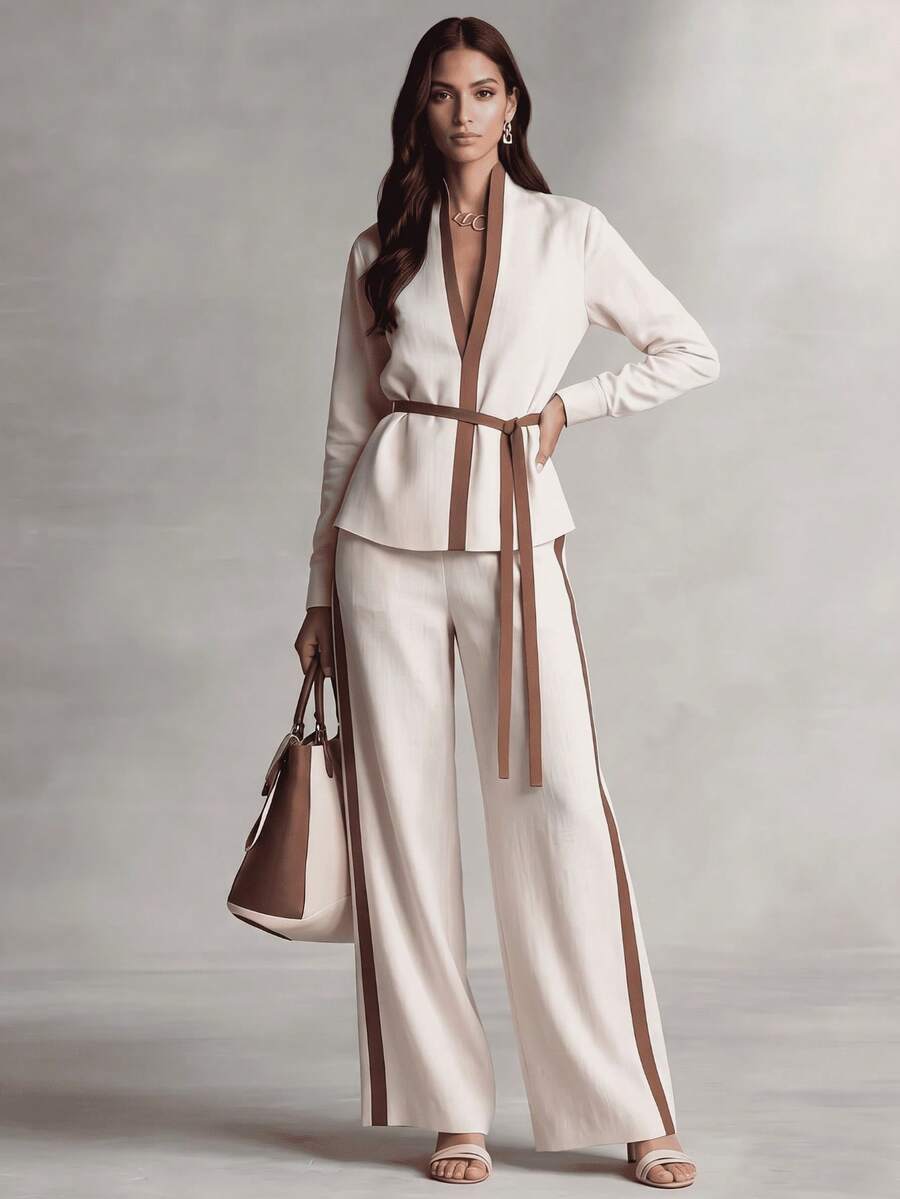 ชุดเซ็ตสองชิ้นสำหรับผู้หญิง XT - Wide Leg Palazzo Pants บทวิจารณ์และราคา