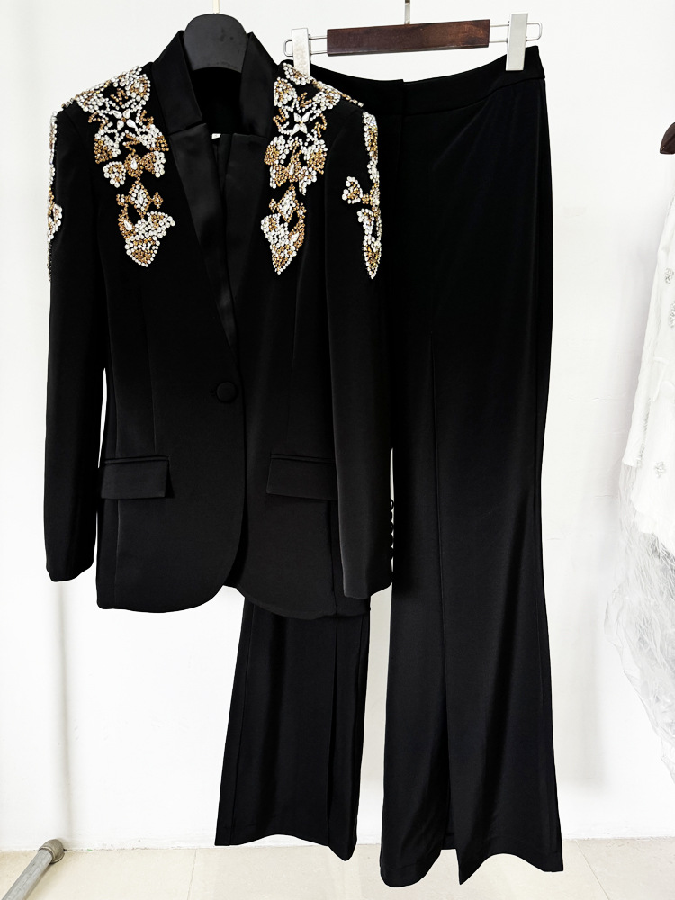 ชุดสูทดีไซน์เนอร์ใหม่ล่าสุดปี  - Wide Leg Palazzo Pants บทวิจารณ์และราคา