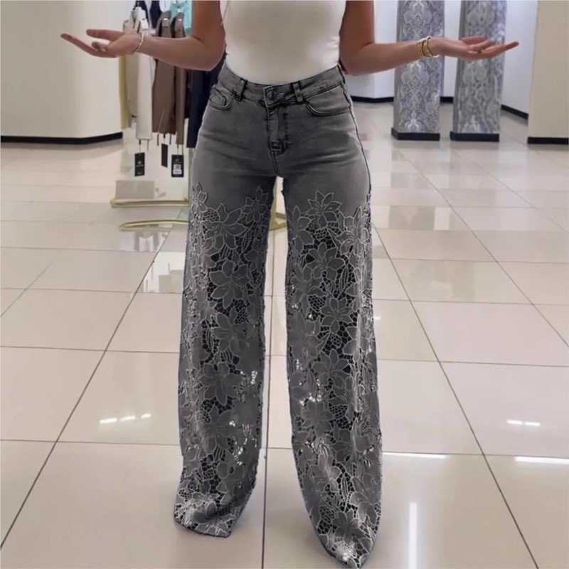 กางเกงยีนส์แฟชั่นผู้หญิงทรงเอว - Mom Jeans Women บทวิจารณ์และราคา