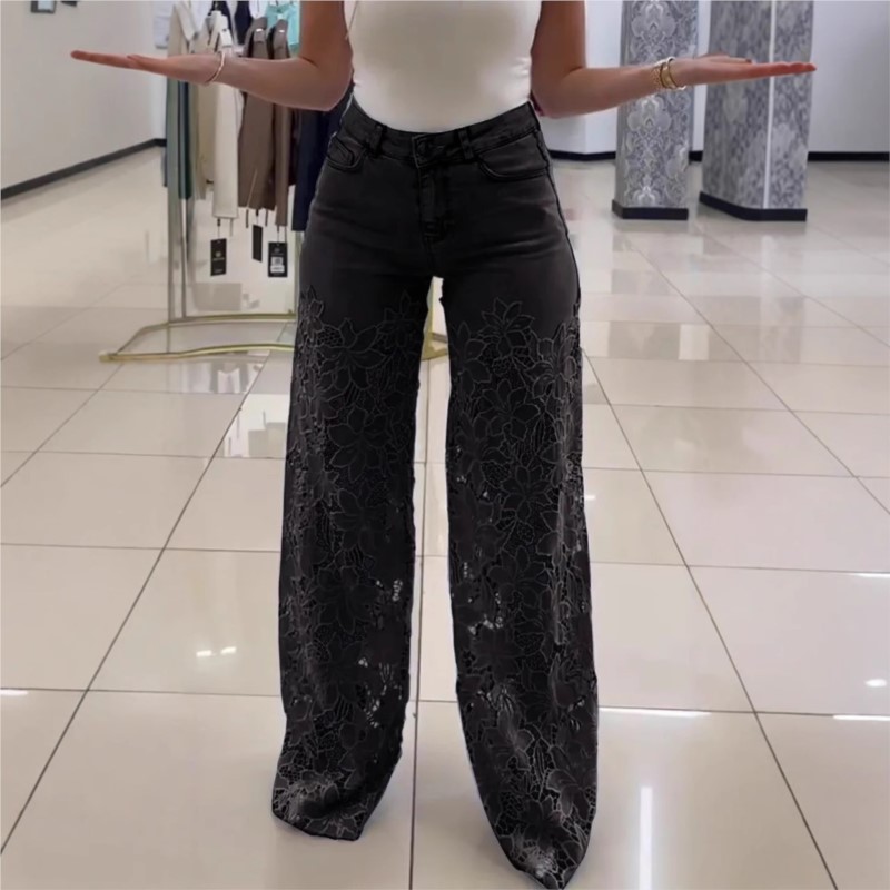 กางเกงยีนส์แฟชั่นผู้หญิงทรงเอว - Mom Jeans Women บทวิจารณ์และราคา