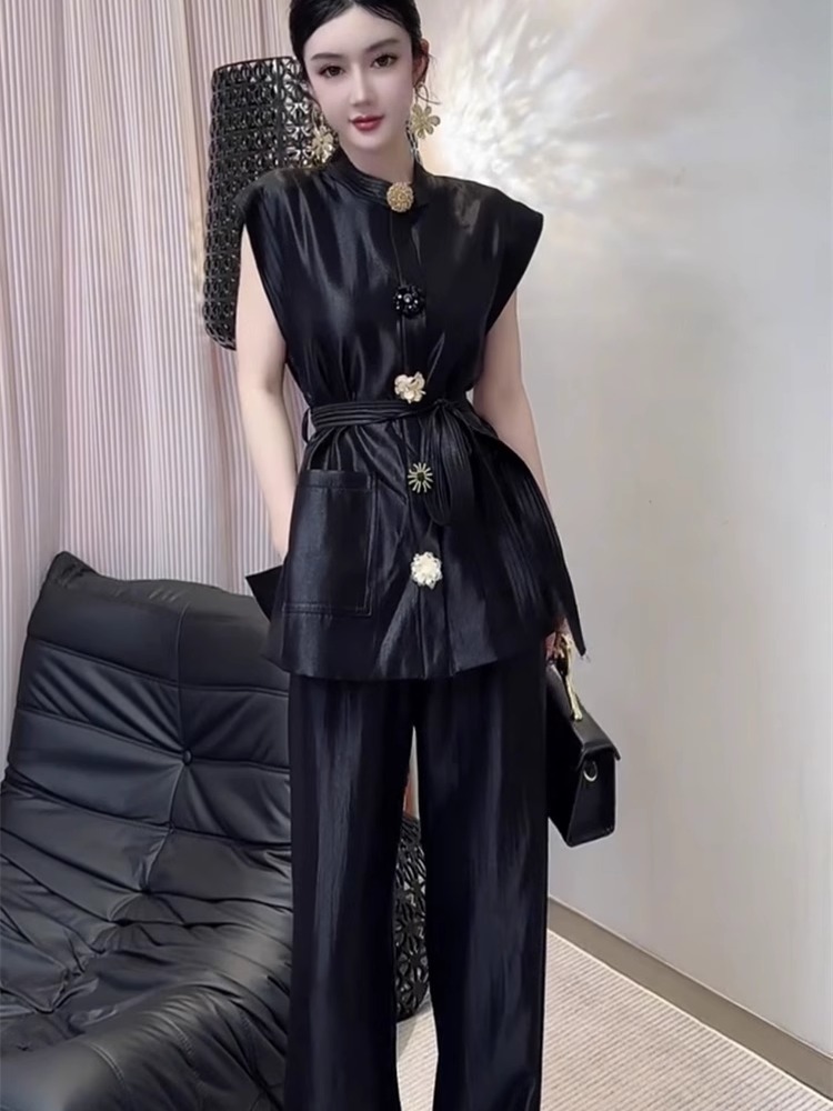 2025 ฤดูร้อนใหม่แฟชั่น Slim Hi - Wide Leg Palazzo Pants บทวิจารณ์และราคา