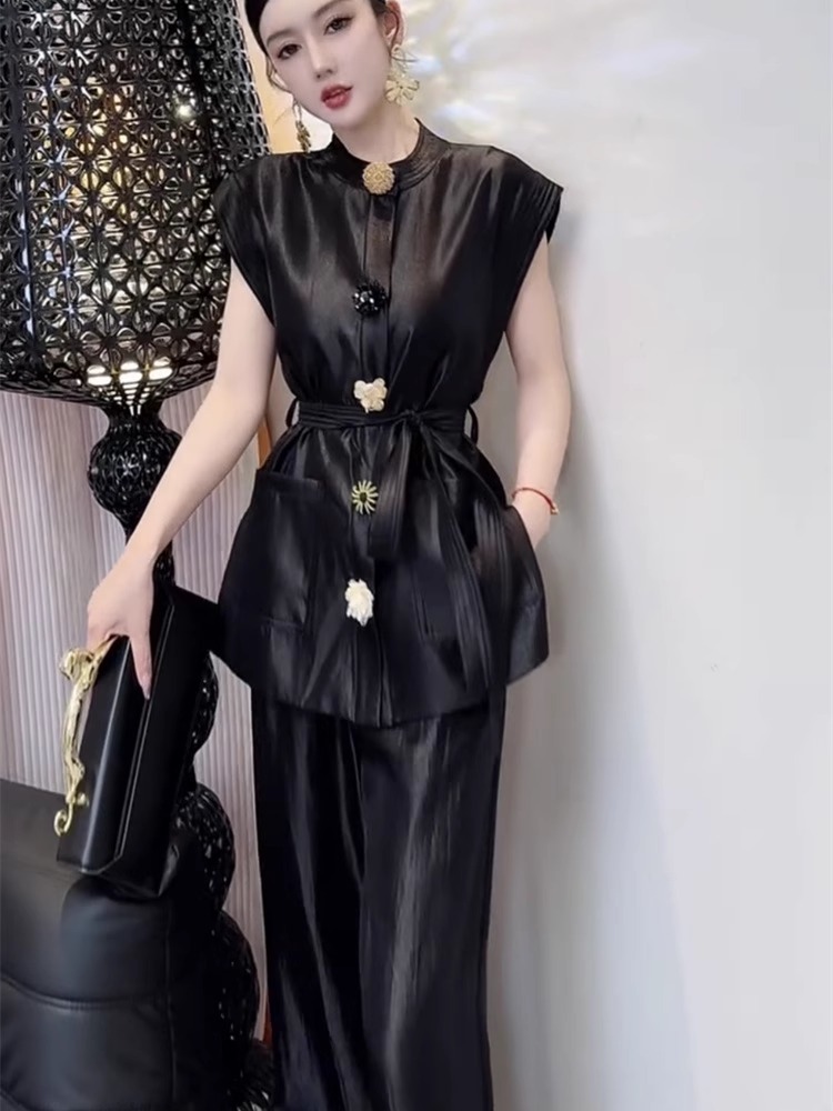 2025 ฤดูร้อนใหม่แฟชั่น Slim Hi - Wide Leg Palazzo Pants บทวิจารณ์และราคา