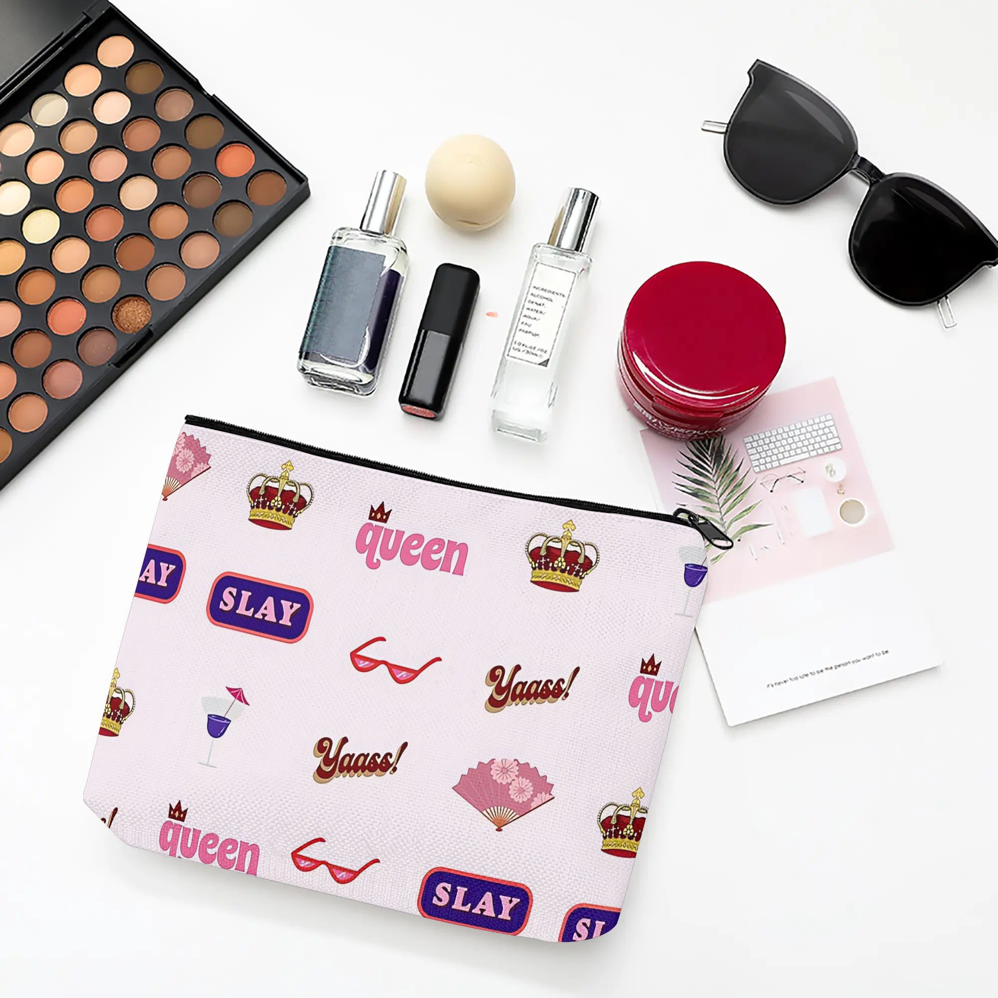 กระเป๋าแต่งหน้าแฟชั่นสไตล์ควีน - Women Fashion Fun บทวิจารณ์และราคา