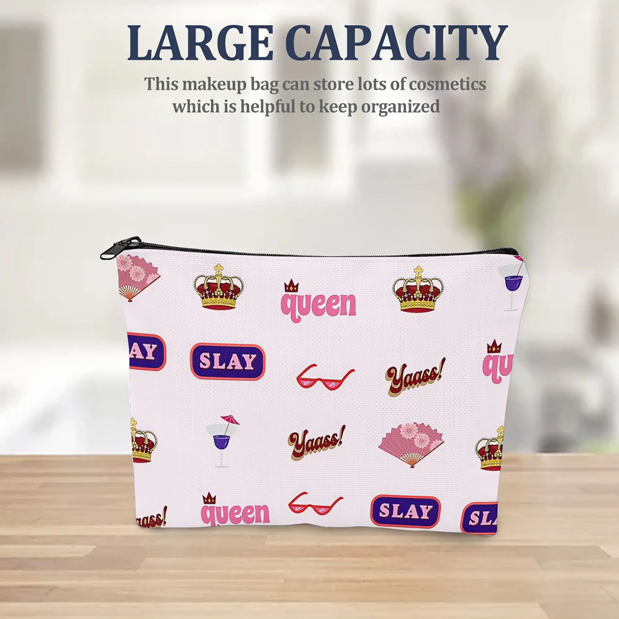 กระเป๋าแต่งหน้าแฟชั่นสไตล์ควีน - Women Fashion Fun บทวิจารณ์และราคา