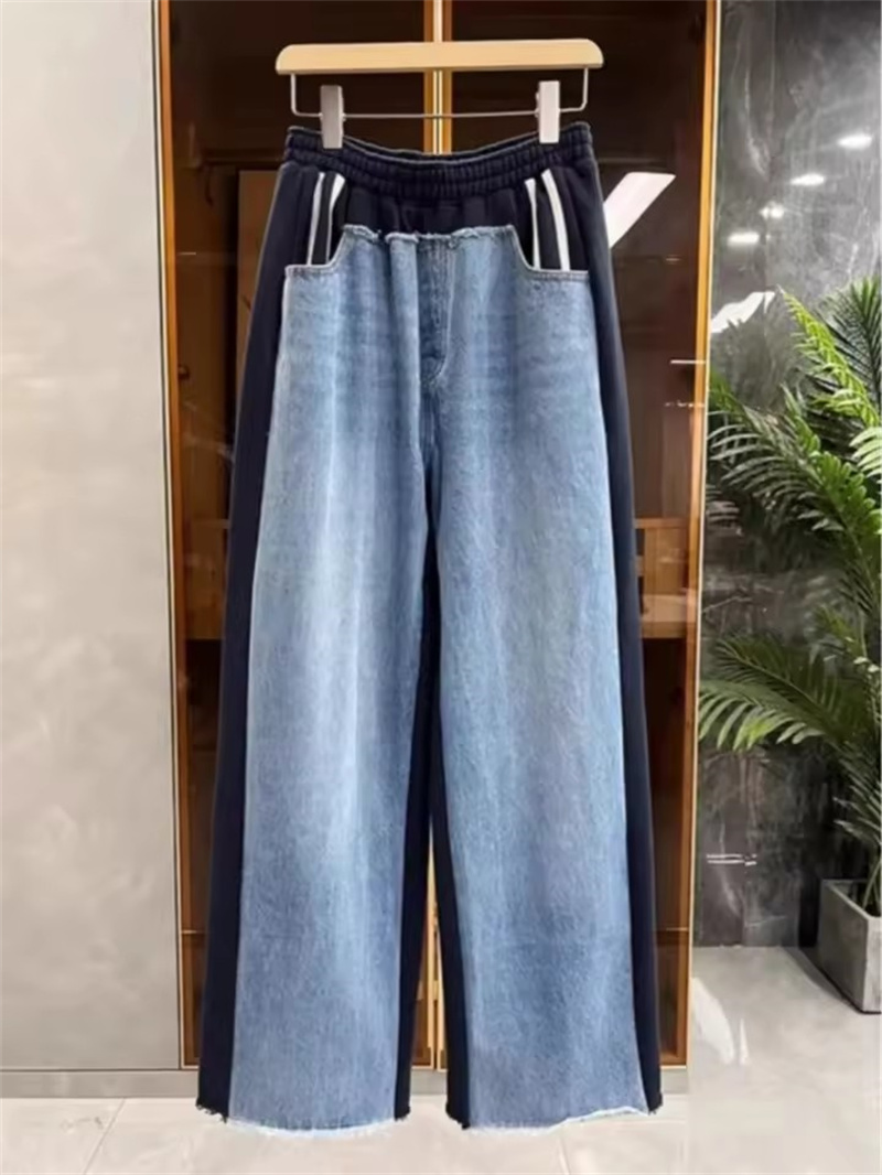 แฟชั่นHeavy Duty Patchwork Den - Mom Jeans Women บทวิจารณ์และราคา