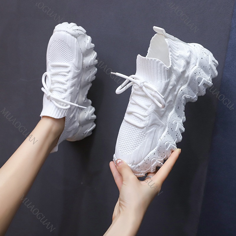 รองเท้าผ้าใบผู้หญิงแบบหนา ระบา - Women'S Fashion Running Shoes บทวิจารณ์และราคา