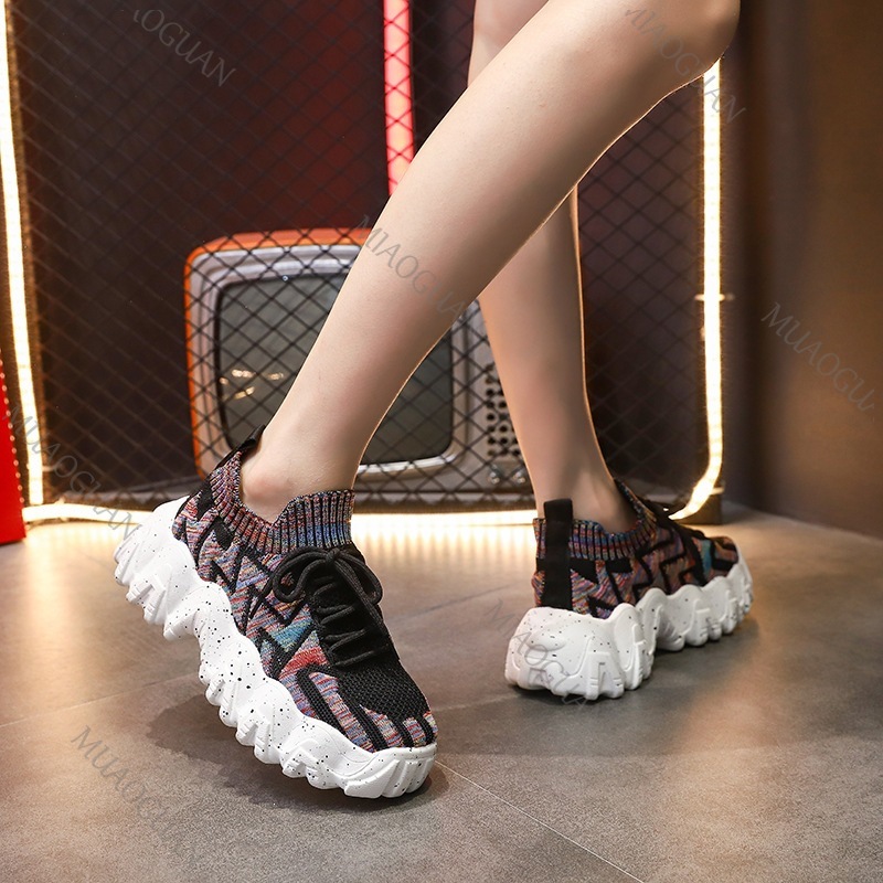 รองเท้าผ้าใบผู้หญิงแบบหนา ระบา - Women'S Fashion Running Shoes บทวิจารณ์และราคา