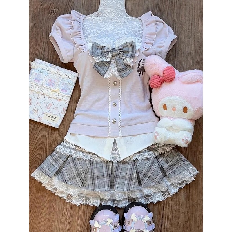 เสื้อผู้หญิงสีชมพูตกแต่งลูกไม้ - Women Fashion Wear บทวิจารณ์และราคา