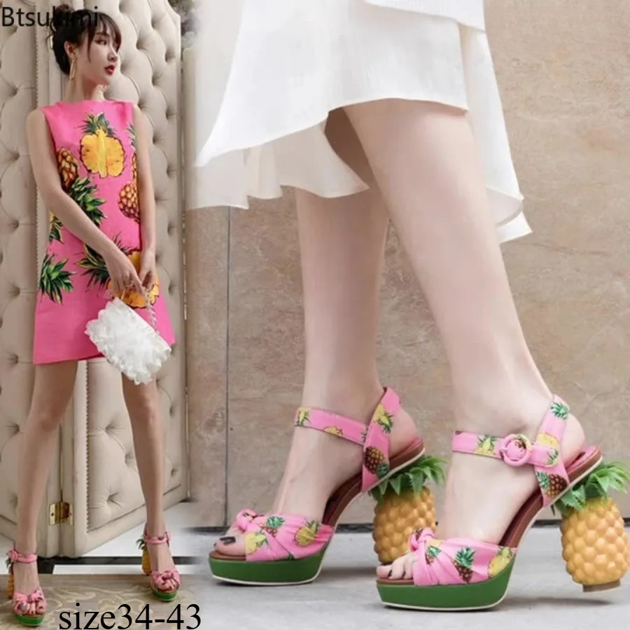 รองเท้าแตะส้นหนาแบบเปิดนิ้วเท้ - Women Fashion Fun บทวิจารณ์และราคา