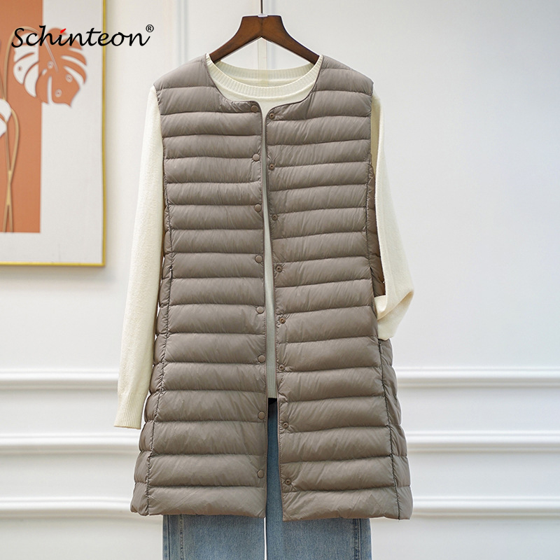 เสื้อกั๊กขนเป็ดสีขาวสำหรับผู้ห - Women'S Fashion Gilet บทวิจารณ์และราคา