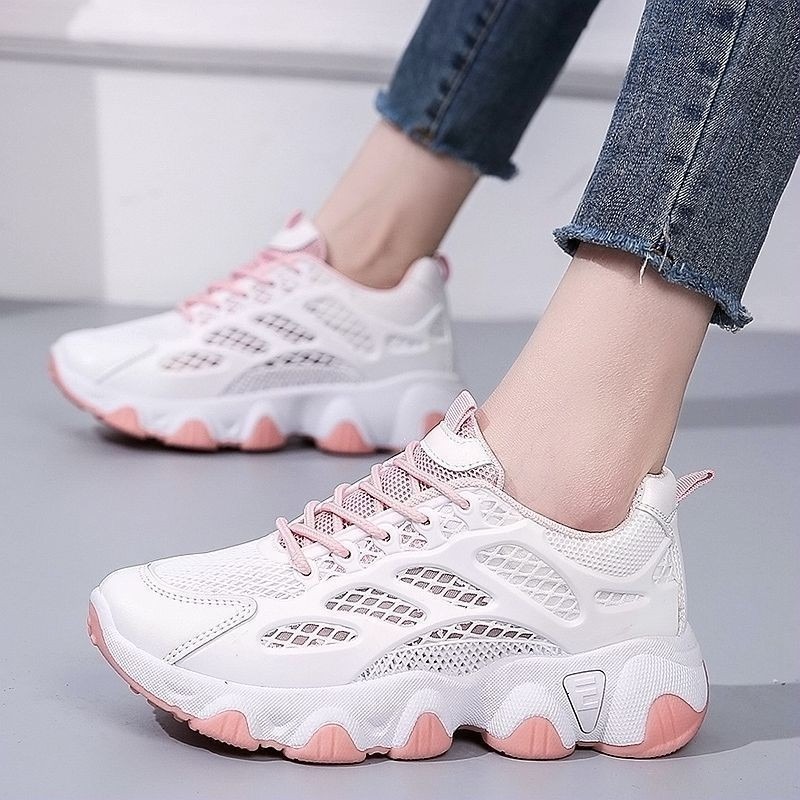 Breathable ตาข่าย Chunky รองเท - Women'S Fashion Running Shoes บทวิจารณ์และราคา