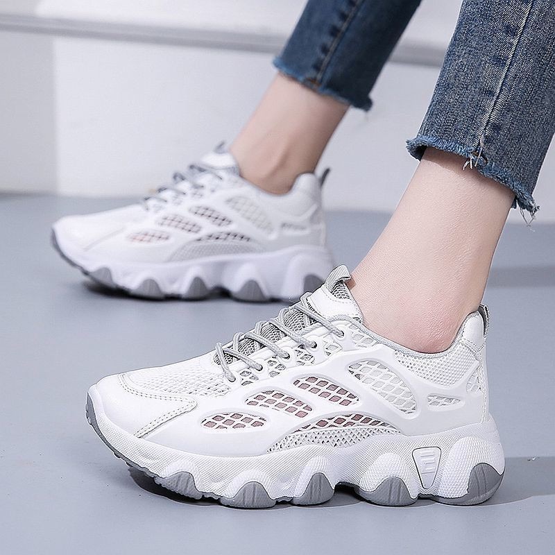 Breathable ตาข่าย Chunky รองเท - Women'S Fashion Running Shoes บทวิจารณ์และราคา