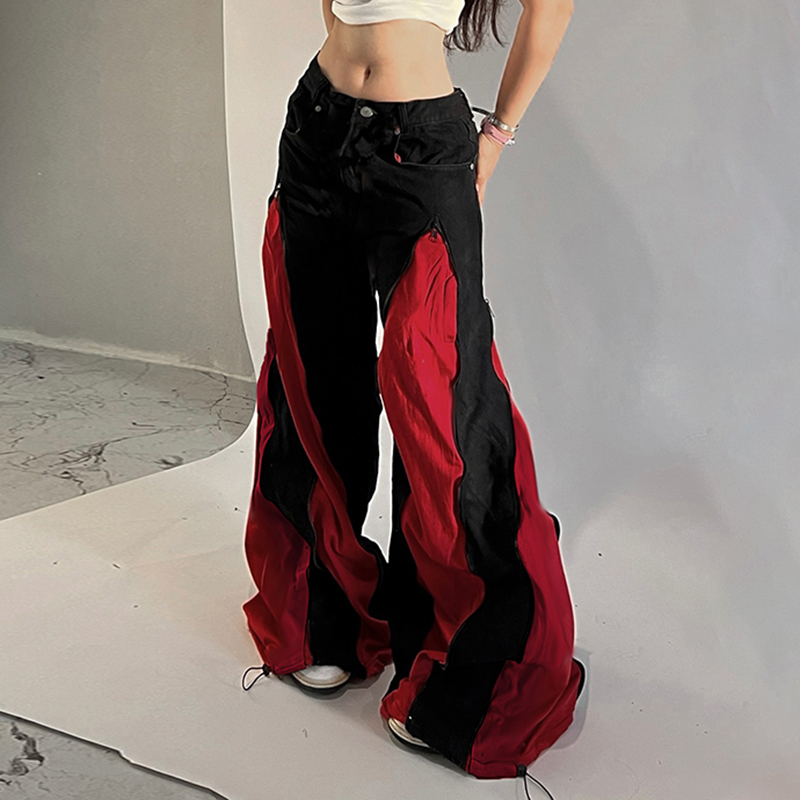กางเกงขายาวทรงขากว้างสไตล์สตรี - Mom Jeans Women บทวิจารณ์และราคา