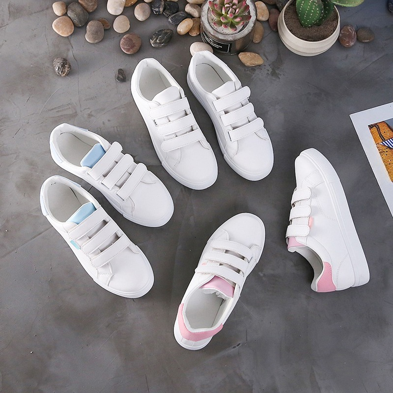 รองเท้าผ้าใบผู้หญิงสีขาวแบบสวม - Sneakers Fashion Women บทวิจารณ์และราคา