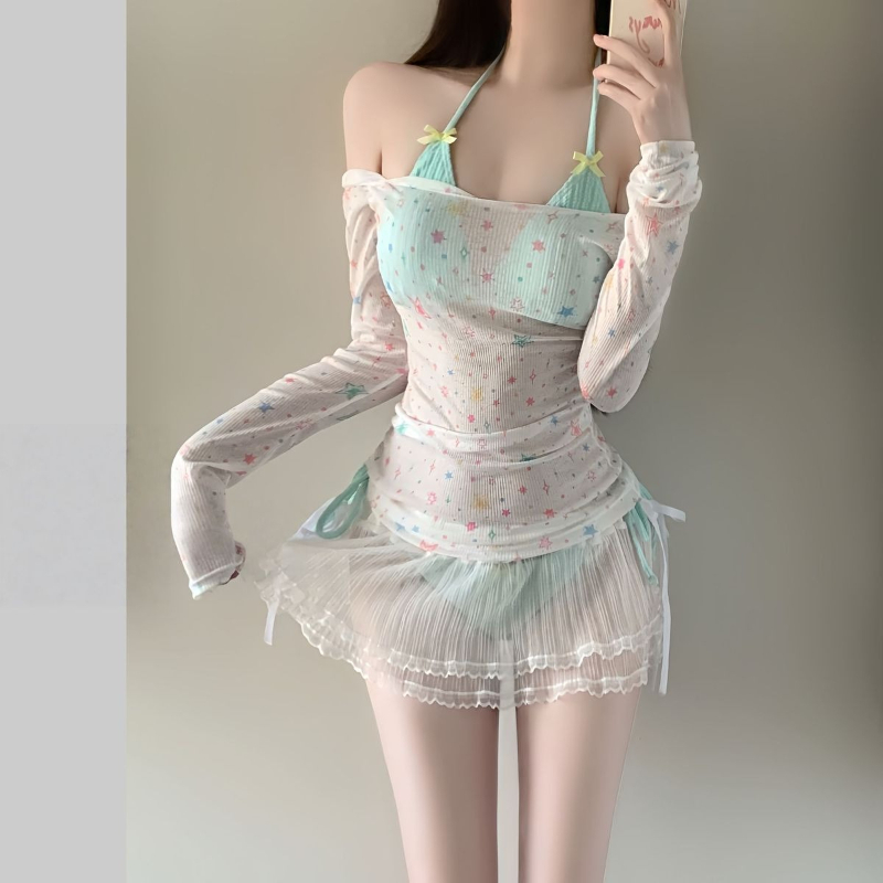 ชุดบิกินี่แขนยาวสำหรับผู้หญิง  - Women'S Fashion Middle Ages บทวิจารณ์และราคา