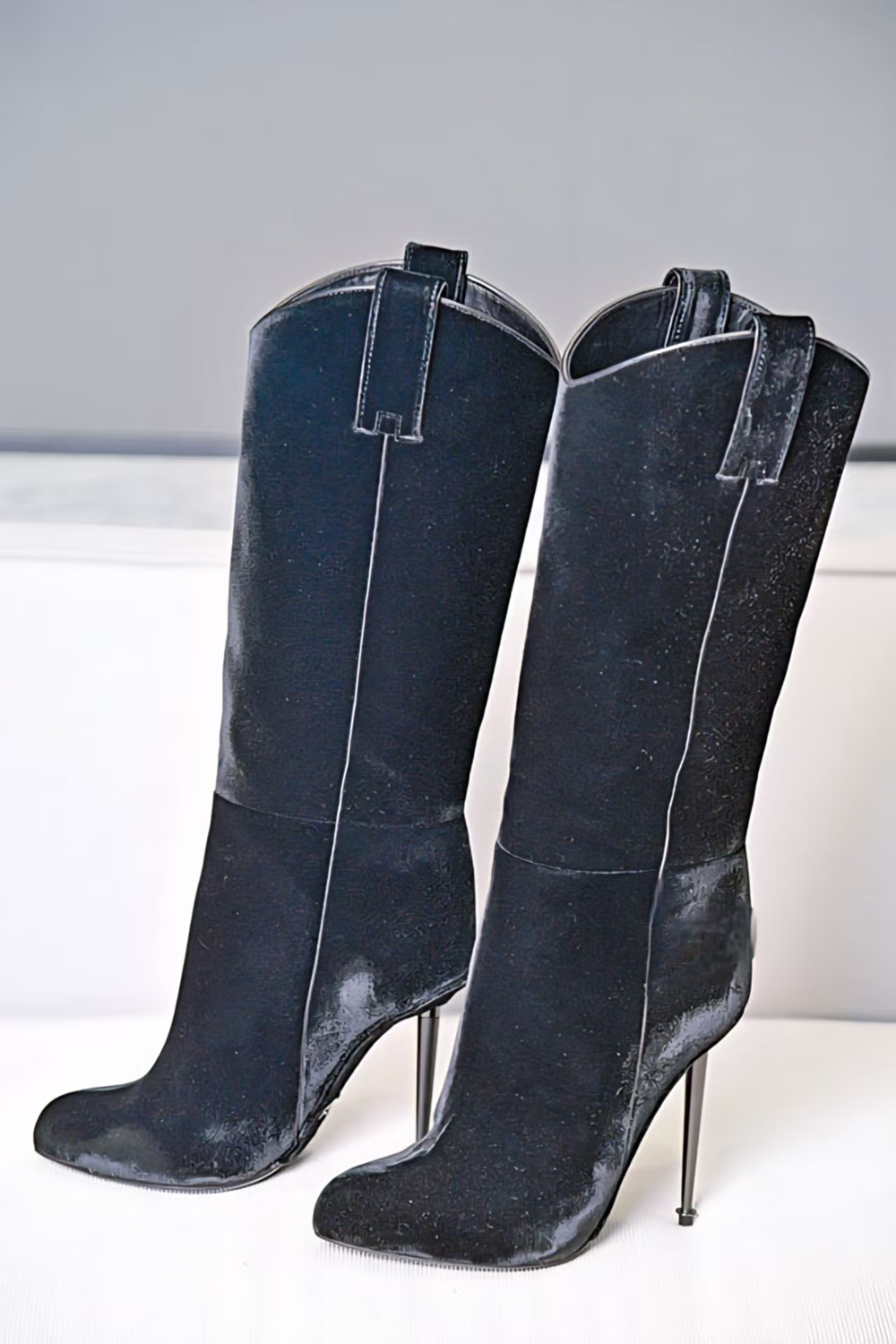 รองเท้าบูทผู้หญิงแฟชั่น สีดำ ก - Women'S Fashion Edgy บทวิจารณ์และราคา