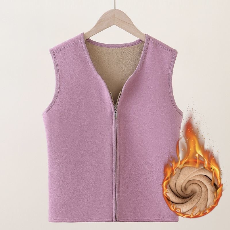 เสื้อกั๊กบุขนแกะแบบมีซิปสำหรับ - Women'S Fashion Gilet บทวิจารณ์และราคา
