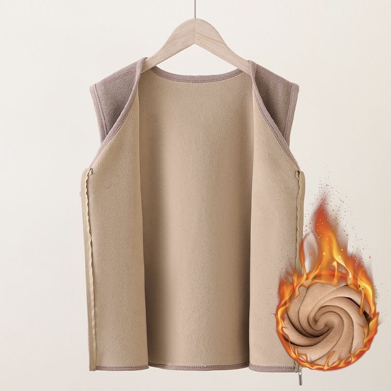 เสื้อกั๊กบุขนแกะแบบมีซิปสำหรับ - Women'S Fashion Gilet บทวิจารณ์และราคา