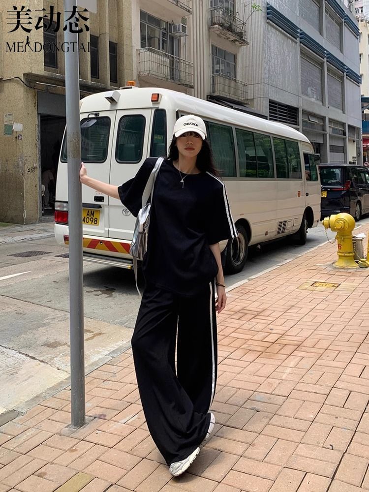 ชุดลำลองทรงหลวมสำหรับผู้หญิงชุ - Wide Leg Palazzo Pants บทวิจารณ์และราคา