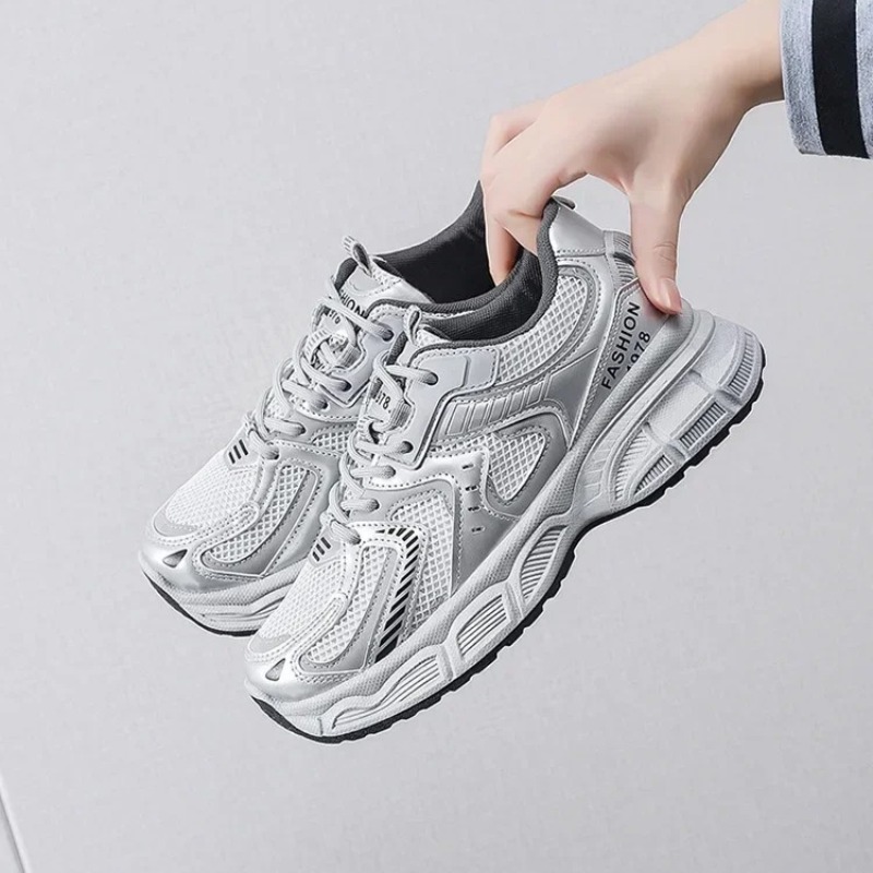 รองเท้าผ้าใบแฟชั่นผู้หญิงแบบหน - Women'S Fashion Running Shoes บทวิจารณ์และราคา