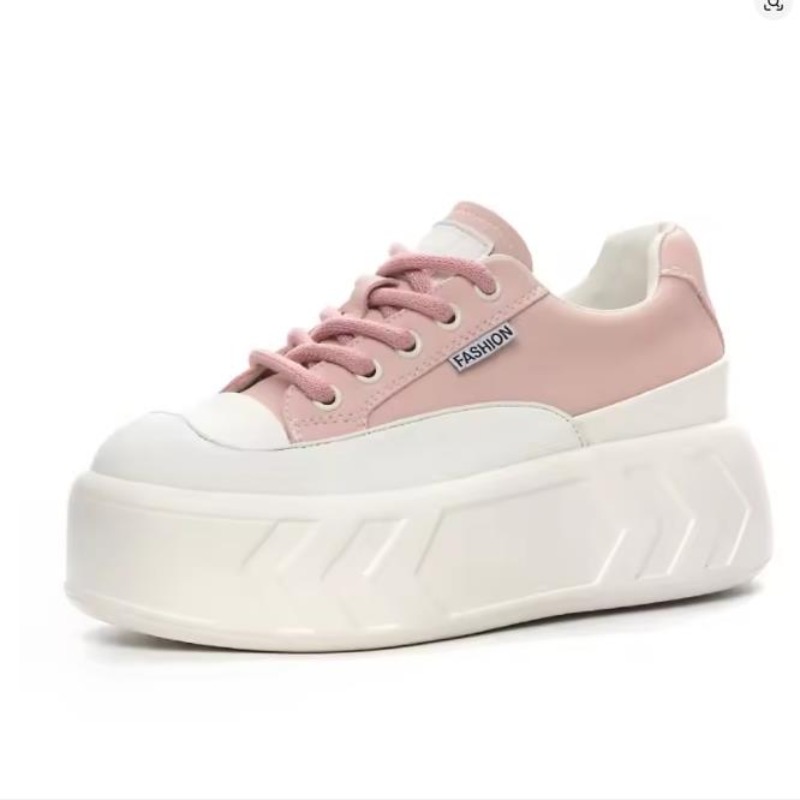 รองเท้าผ้าใบส้นตึกแบบหนา 8 ซม. - Sneakers Fashion Women บทวิจารณ์และราคา
