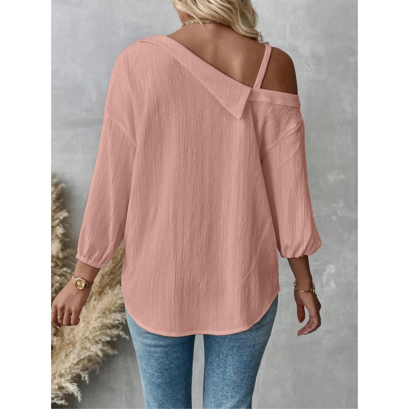 เสื้อผู้หญิงไซส์ใหญ่ 1XL-5XL เ - Asymmetric Top Women บทวิจารณ์และราคา