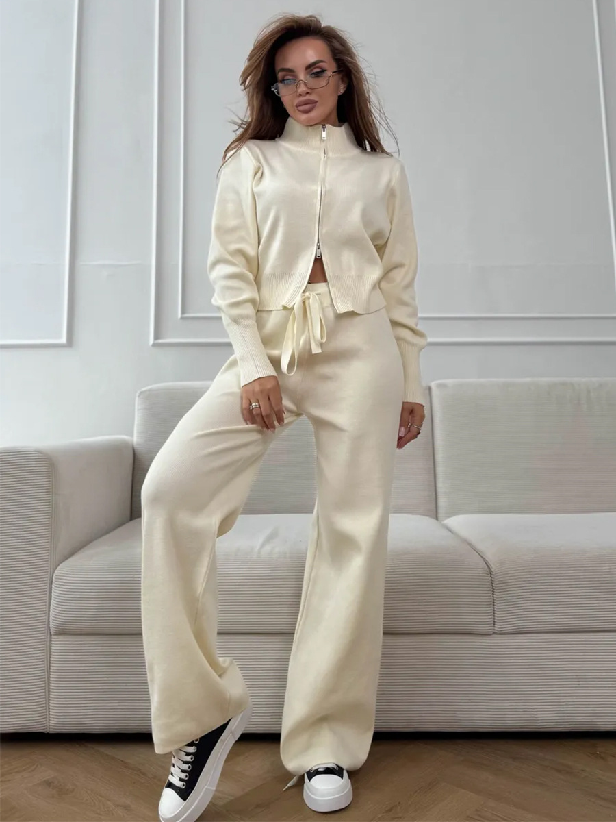 ชุดเซ็ตเสื้อผ้าไหมพรมสำหรับผู้ - Wide Leg Palazzo Pants บทวิจารณ์และราคา