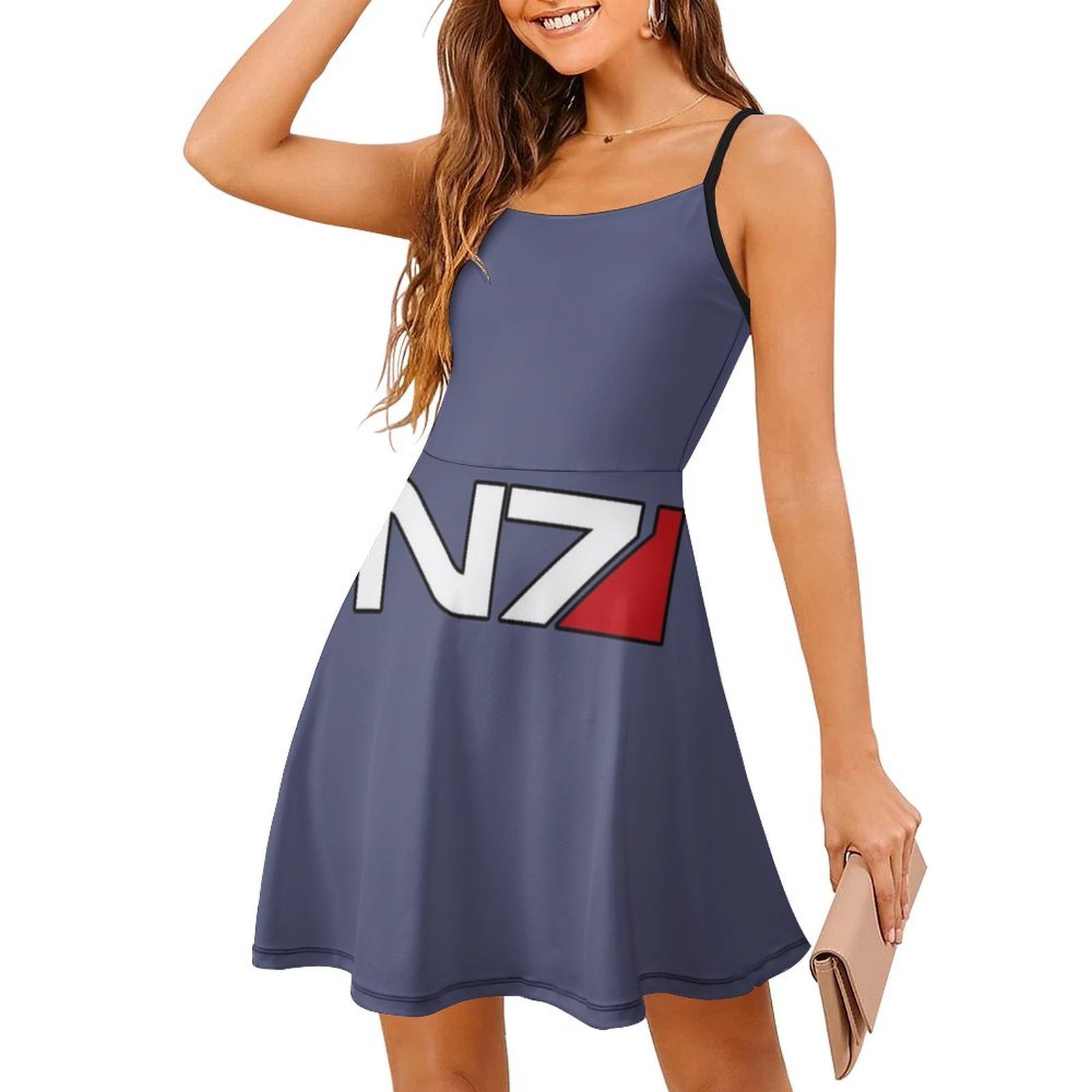 ชุดเดรสลายดอกไม้โลโก้ N7 สำหรั - Floral Summer Dress บทวิจารณ์และราคา